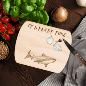 Scuba, scuba art, scuba cutting board