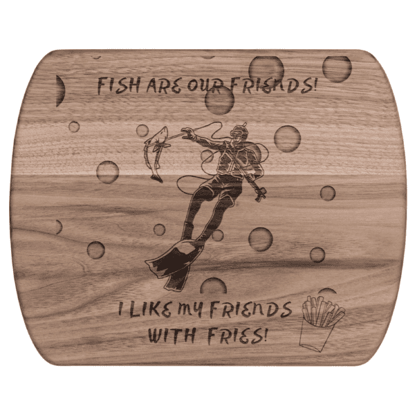 Scuba, scuba art, scuba cutting board