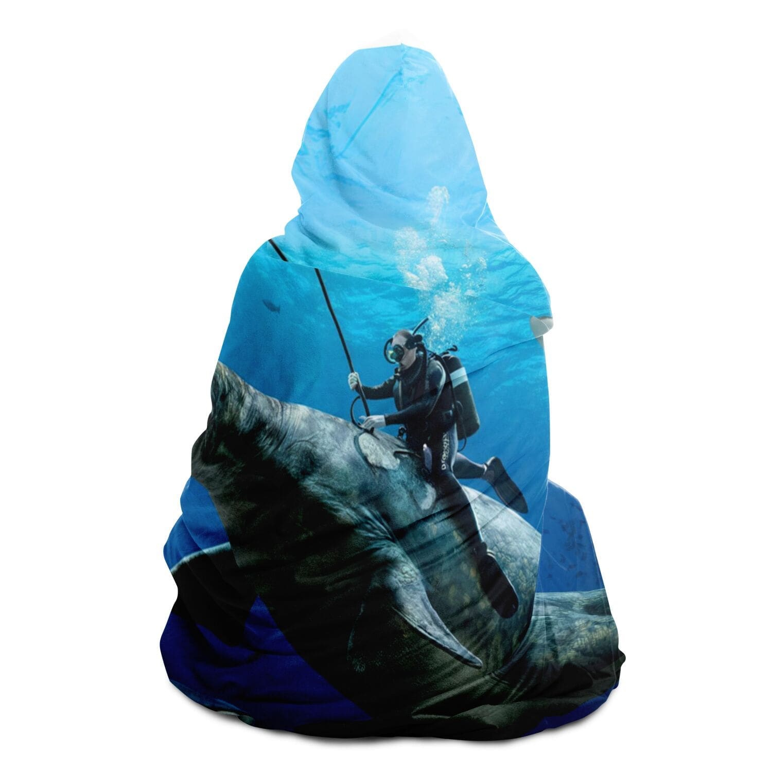 Scuba, scuba art, scuba hoodie blanket